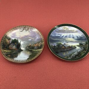 Thomas Kinkade Collector Plates, (Ask)386A And (May)2951A